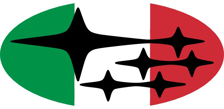Flag of Italy Emblem Overlay Decal Set