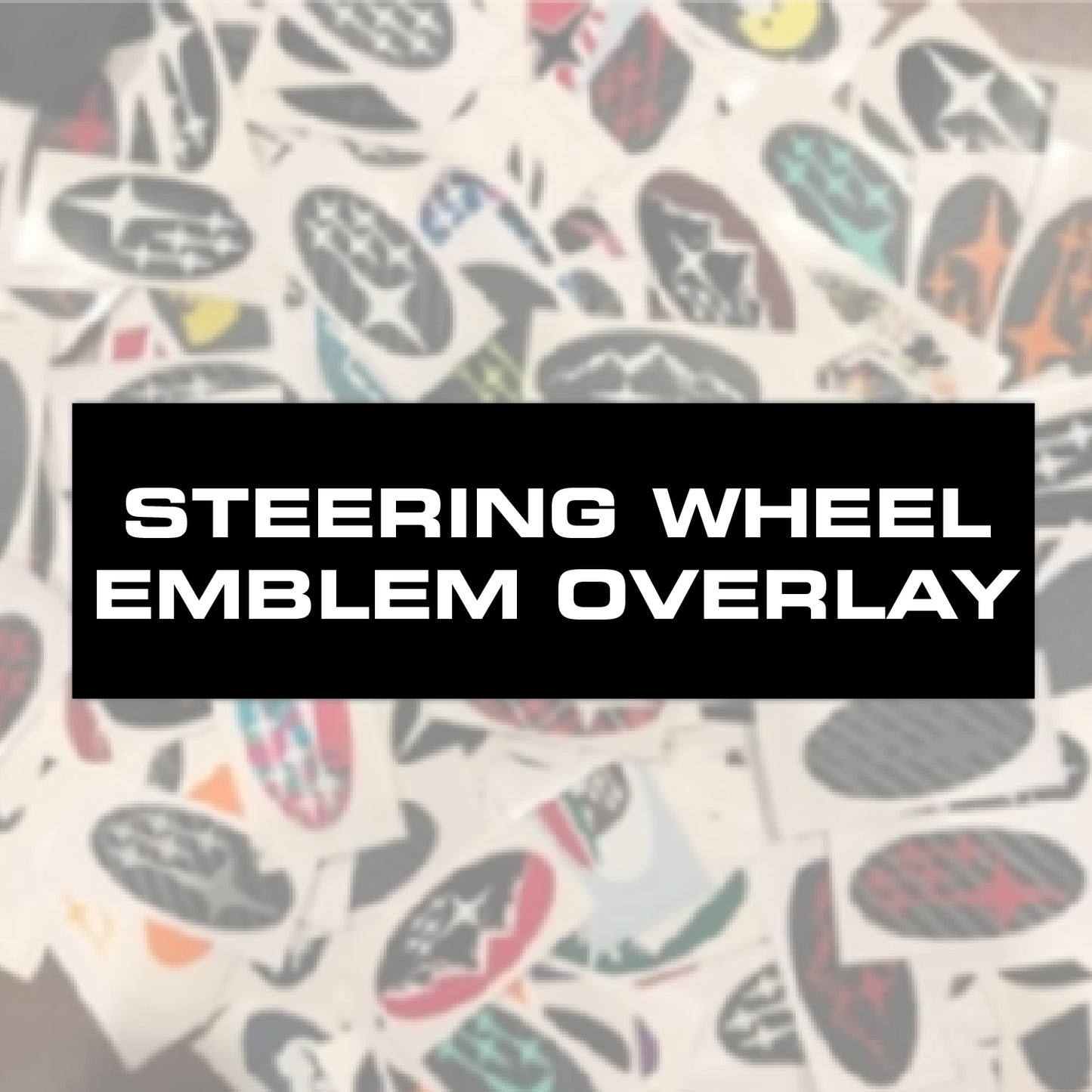 *Steering Wheel Emblem Overlay a la carte