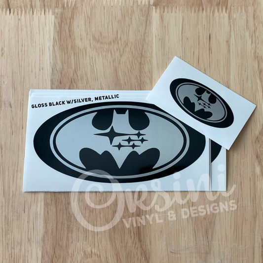 Batman Logo (1989) Emblem Overlay Decal Set