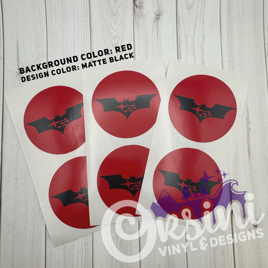 * Wheel Centercap Overlay Decal Set - Batman