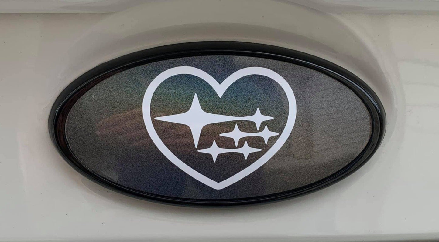 Heart Emblem Overlay Decal Set