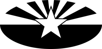 * Arizona State Flag (Printed Vinyl) Emblem Overlay Decal Set