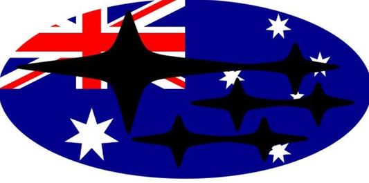 Australia Flag Emblem Overlay Decal Set