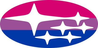 * Bi Flag (Printed Vinyl) Emblem Overlay Decal Set