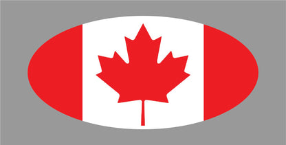 Canada Flag Emblem Overlay Decal Set