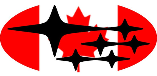 Canada Flag Emblem Overlay Decal Set
