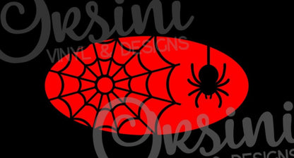 * Spider & Web Emblem Overlay Decal Set