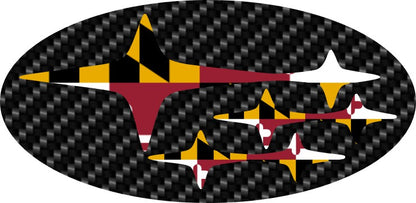 * Maryland Stars (Printed Vinyl) Emblem Overlay Decal Set