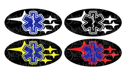 * Star of Life Emblem Overlay Decal Set