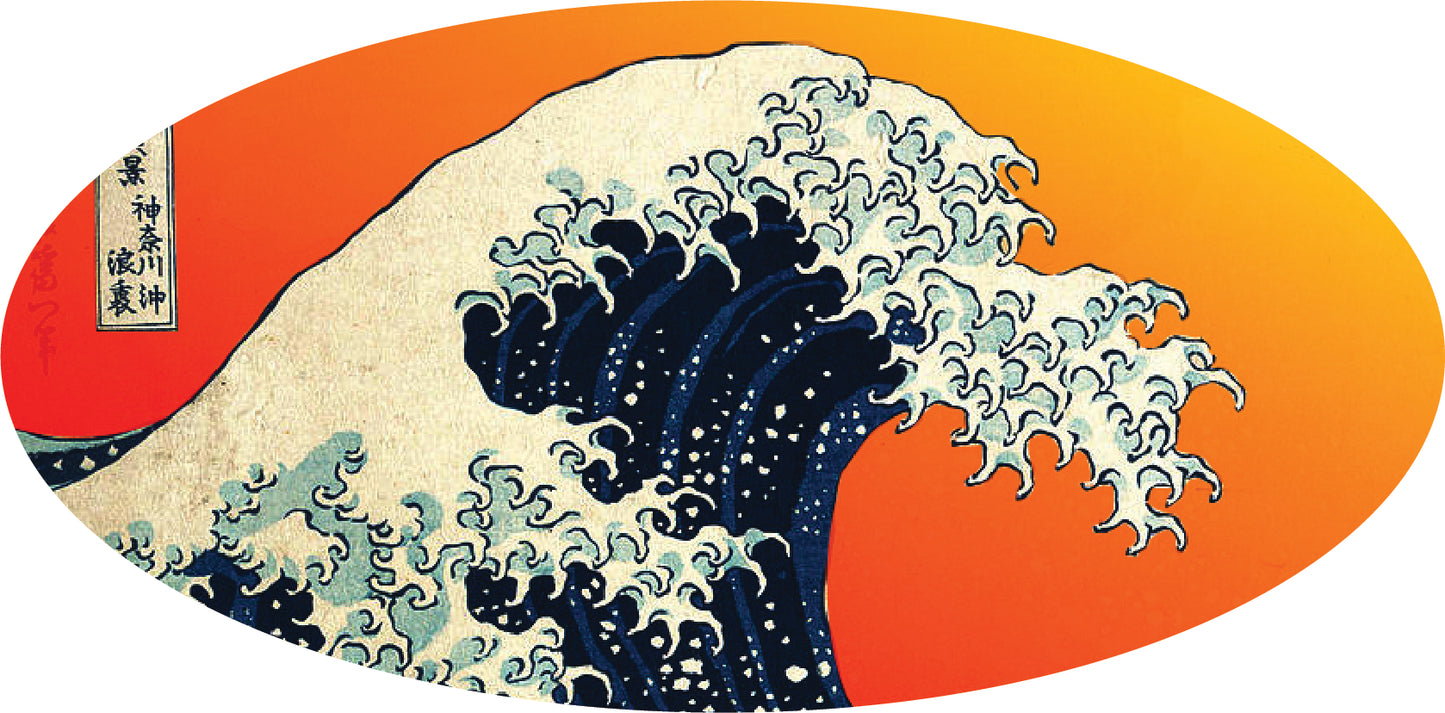 The Great Wave Sunset Emblem Overlay Decal Set