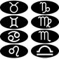 Zodiac Signs Emblem Overlay Decal Set