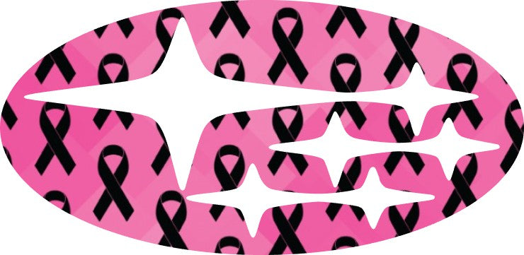 Breast Cancer Awareness Subaru Emblem Overlay Decal Set