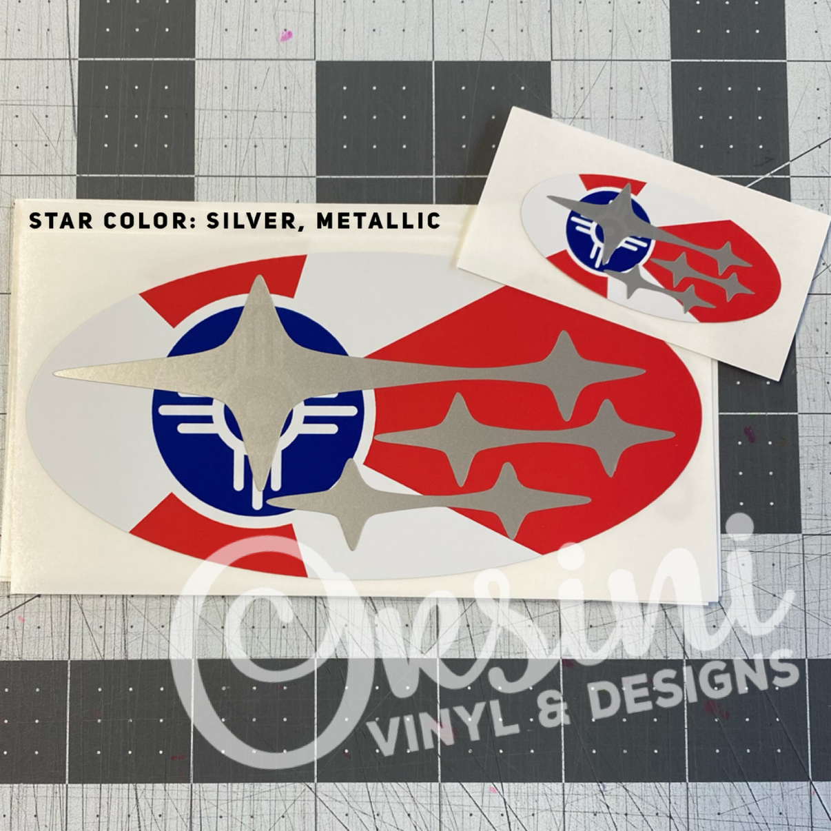 Wichita Flag Emblem Overlay Decal Set Orsini Vinyl & Designs