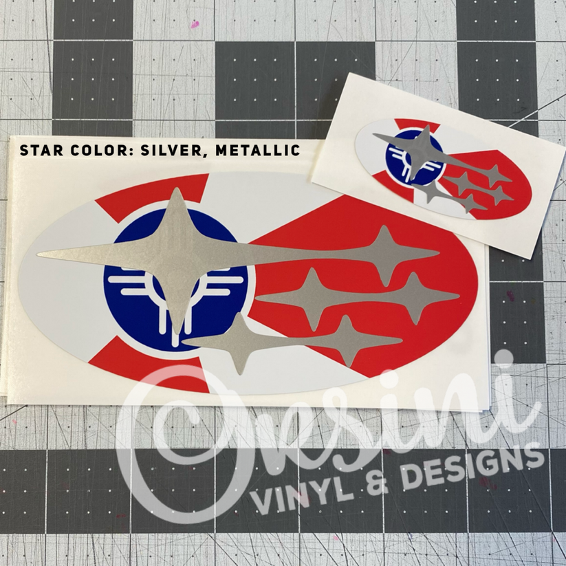 Wichita Flag Emblem Overlay Decal Set Orsini Vinyl & Designs