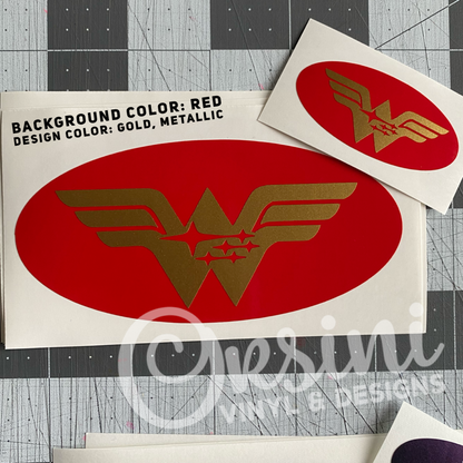 * Wonder Woman Emblem Overlay Decal Set