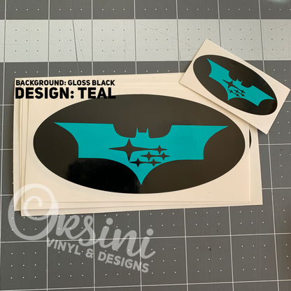 * Batman & Stars Emblem Overlay Decal Set