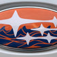 Waves with Stars Subaru Emblem Overlay Decal Set