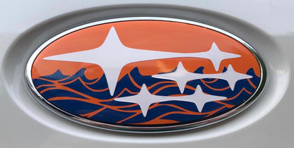 * Waves & Stars Emblem Overlay Decal Set