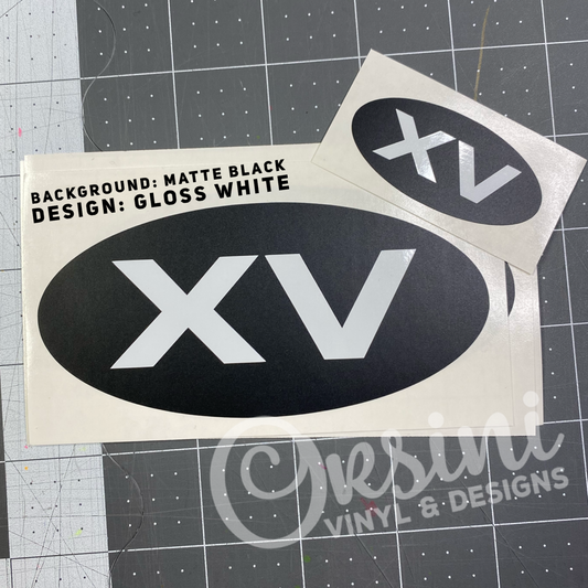 Crosstrek XV Emblem Overlay Decal Set **DOZENS of Color Combos Available**