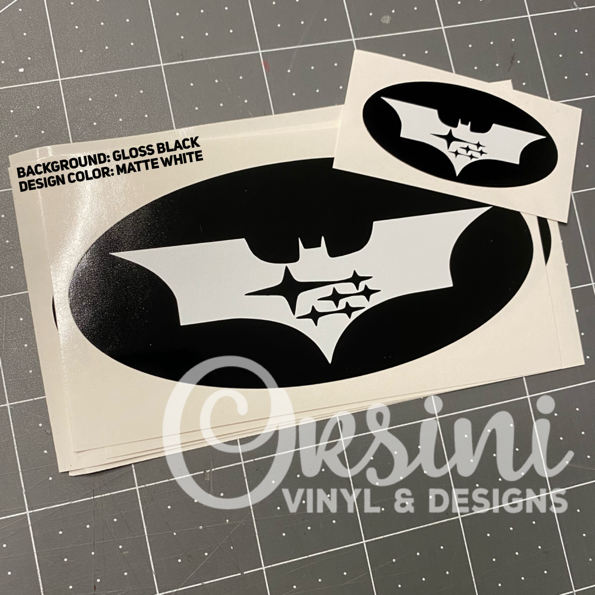 Batman Emblem Overlay Decal Set – Orsini Vinyl & Designs