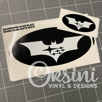 * Batman & Stars Emblem Overlay Decal Set