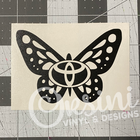 Toyota Butterfly Decal