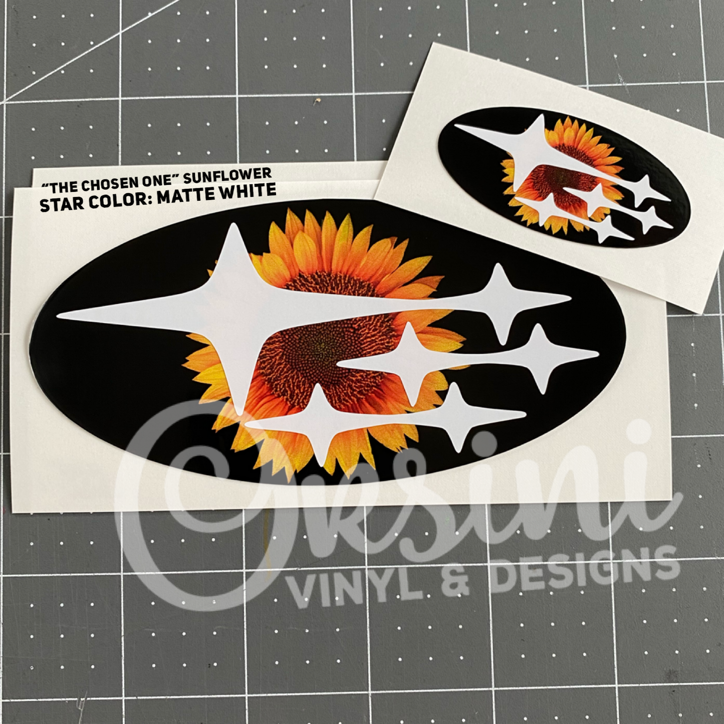 Sunflower "The Chosen One" Emblem Overlay Decal Set