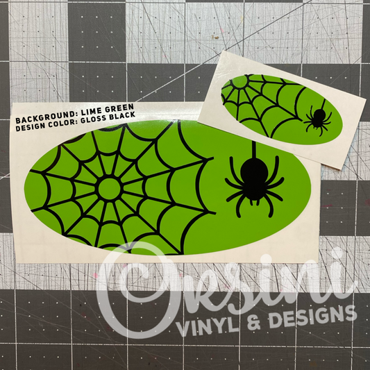 Spider & Web Emblem Overlay Decal Set