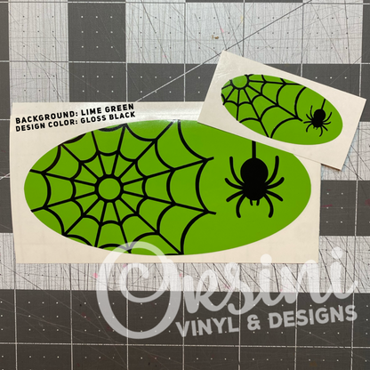 * Spider & Web Emblem Overlay Decal Set