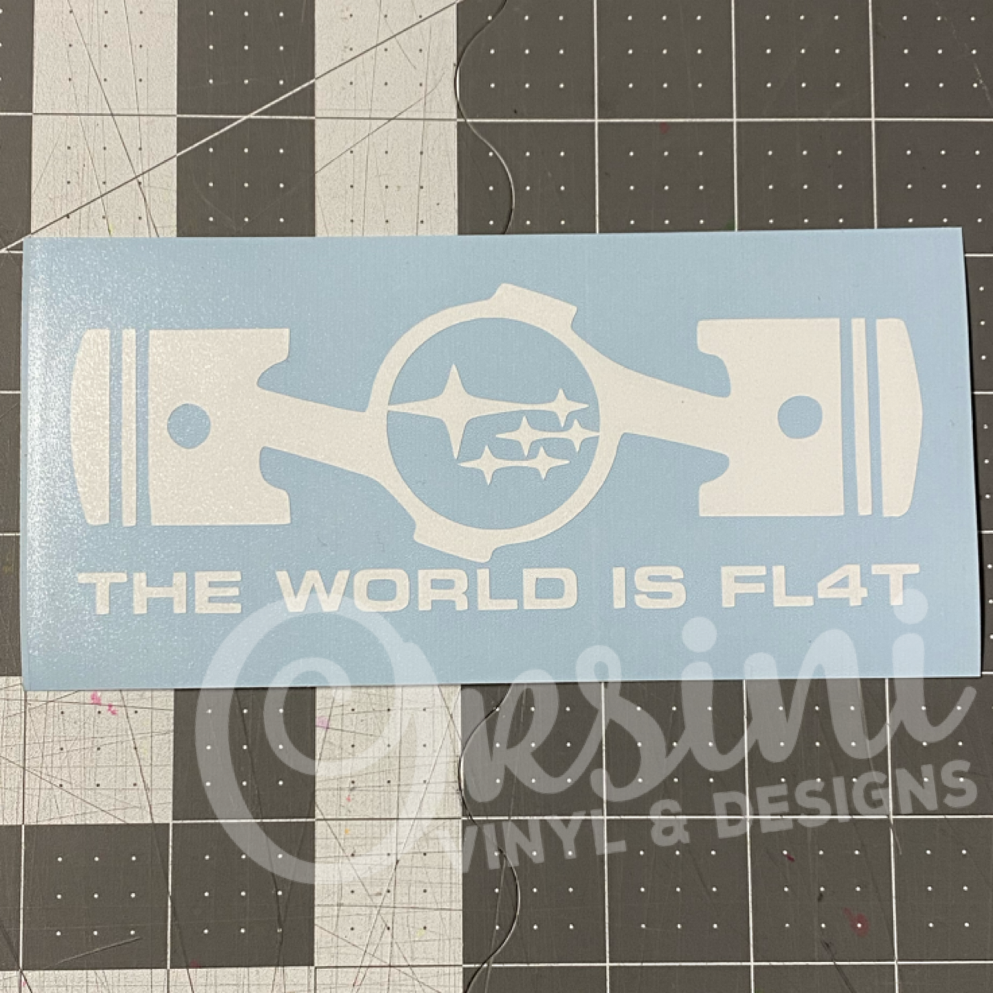 The World is Fl4t Decal