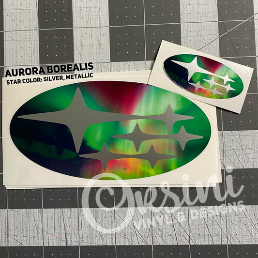 Aurora Borealis Emblem Overlay Decal Set