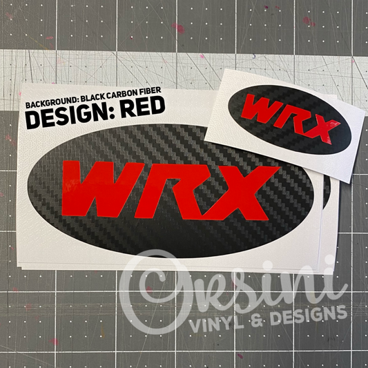 WRX Logo Emblem Overlay Decal Set