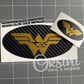 Wonder Woman & Subaru Stars Emblem Overlay Decal Set