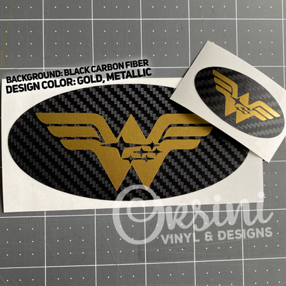 * Wonder Woman Emblem Overlay Decal Set