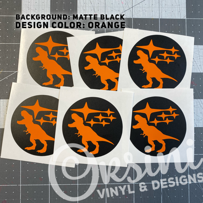 * Wheel Centercap Overlay Decal Set- T-Rex