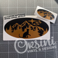 Cat in Trees & Mountains Emblem Overlay Decal Set