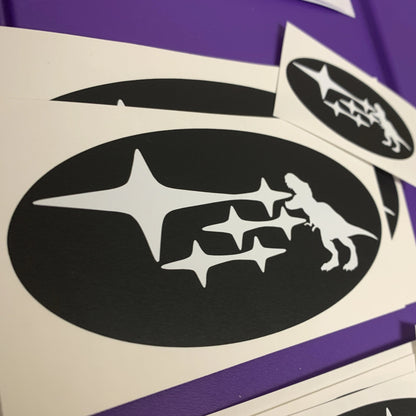 * T-Rex / Dinosaur Emblem Overlay Decal Set