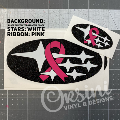 * Ribbon / Awareness Emblem Overlay Decal Set