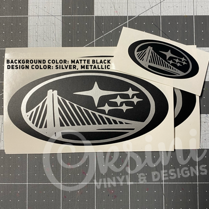 * Bay Bridge Emblem Overlay Decal Set