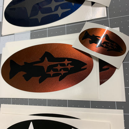 * Trout Emblem Overlay Decal Decal Set