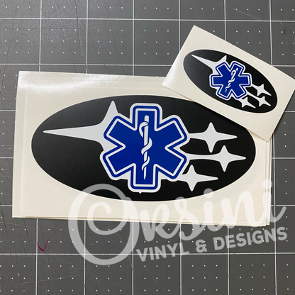 * Star of Life Emblem Overlay Decal Set