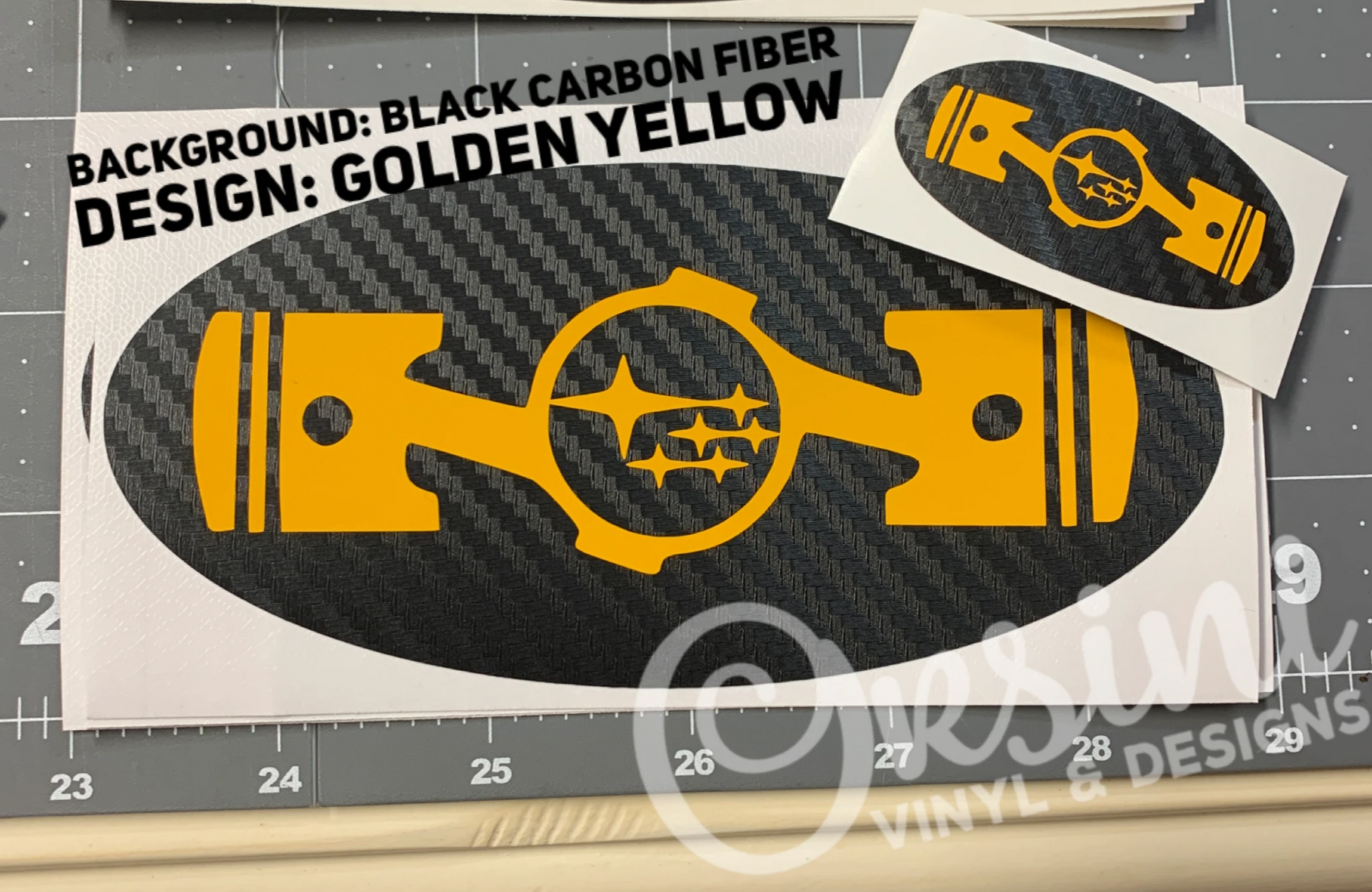 Flat 4 Pistons Emblem Overlay Decal Set – Orsini Vinyl & Designs