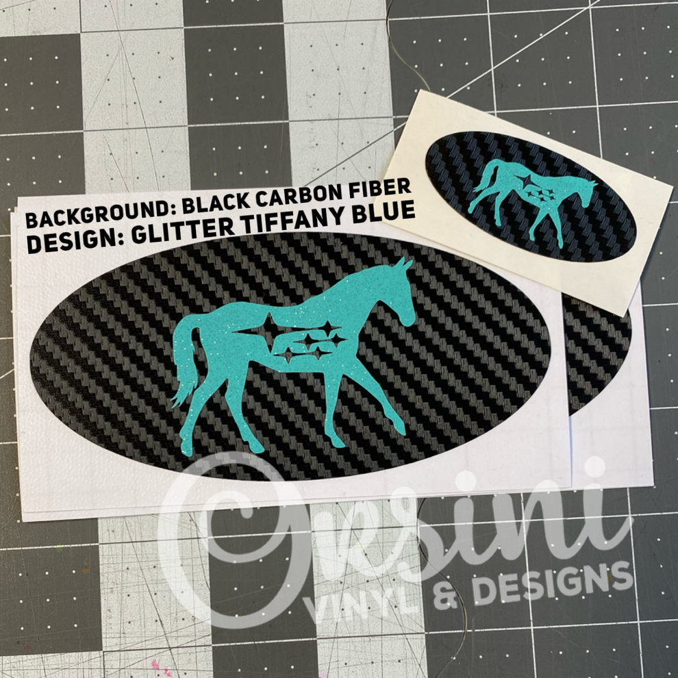 Horse Emblem Overlay Decal Set Orsini Vinyl & Designs