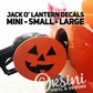 Jack O'Lantern Decal (Multiple Sizes!)