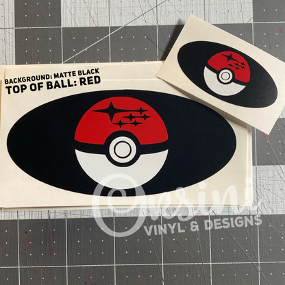 * Poké Ball Emblem Overlay Decal Set