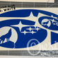 Wolf Howling at the Moon Emblem Overlay Decal Set