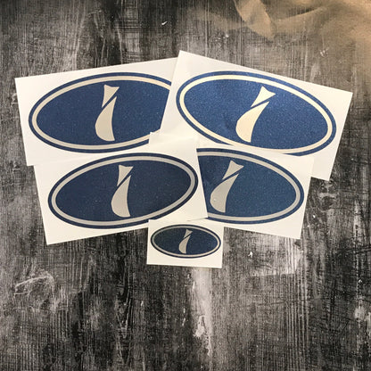 * Impreza i Logo Emblem Overlay Decal Set