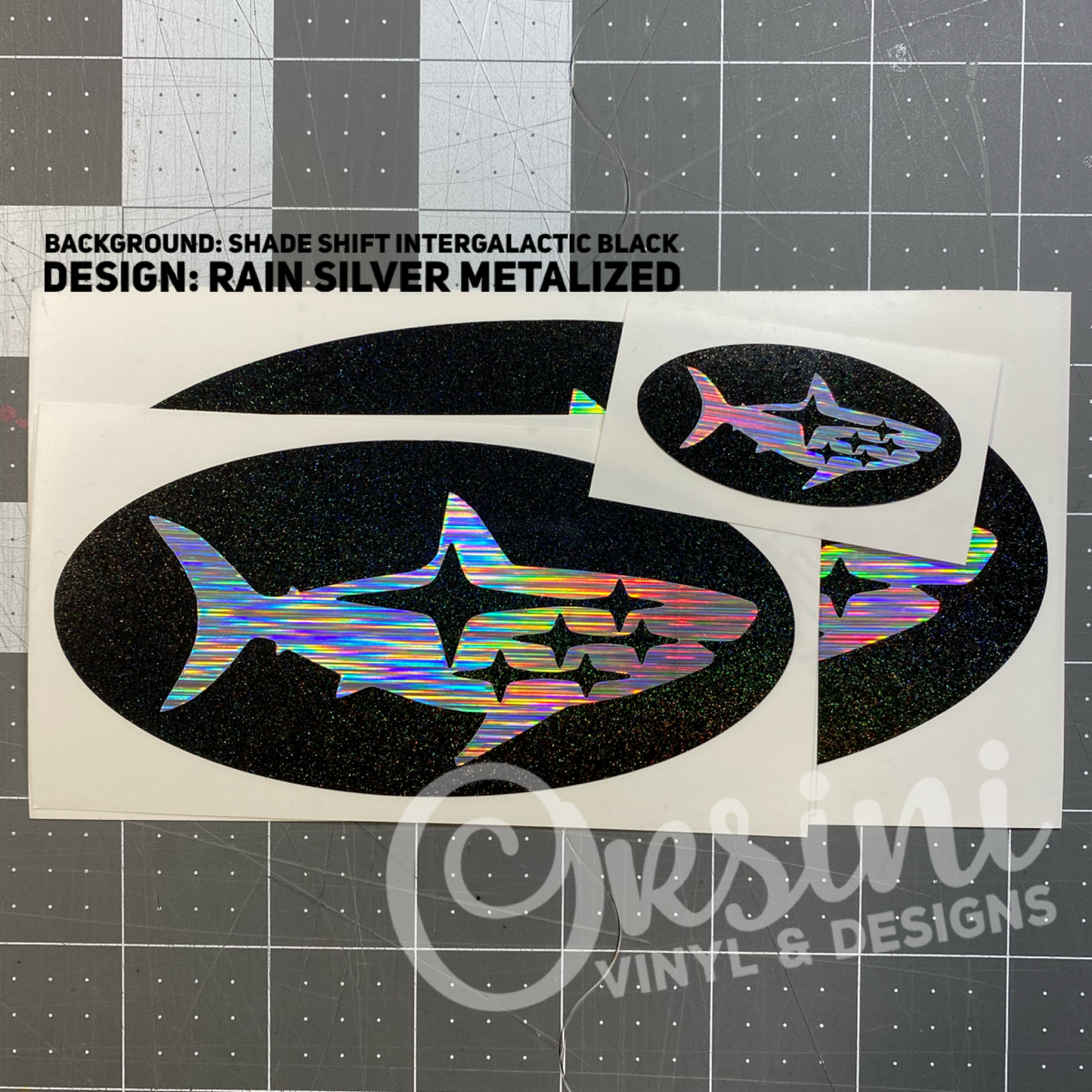 Shark Emblem Overlay Decal Set