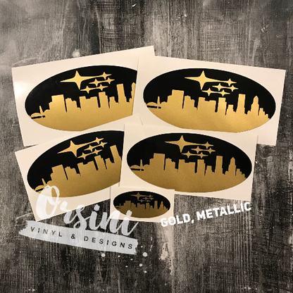 * Portland Skyline Emblem Overlay Decal Set