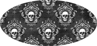 * Skull Background (Printed Vinyl) Emblem Overlay Decal Set